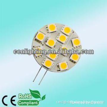 hote selling side pin 12PCS SMD5050 with CE&ROHS approved LED G4